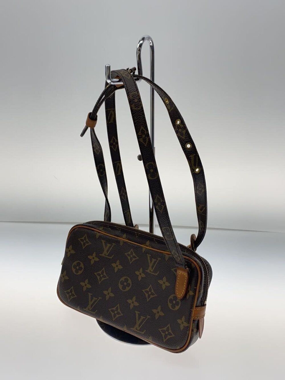 Louis Vuitton Canvas Bandouliere Marly Monogram Pochette Brown
